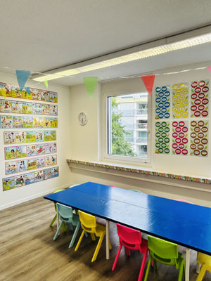 Reading and Writing classroom for children in Lenzburg