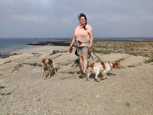 24.09.2024: Brisa, (6,5J) und Sara, (6 J) sind 9,3 km von Perros Guirec nach Ploumanac'h und wieder zurück gewandert. Bretagne