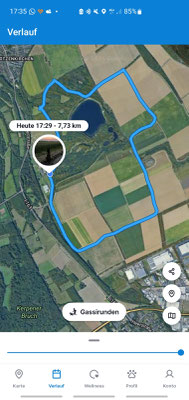 29.09.2024: Glory hat 7,74km auf dem Marienefeld zurückgelegt