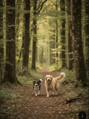 23.09.2025: Bobby und Tufao sind 8,9km gelaufen. Rund um die Sophienhöhe
