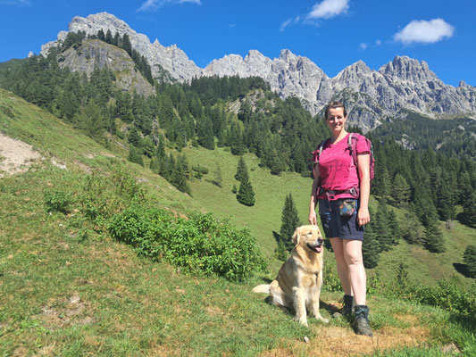07.09.2024: Rubi (3J) hat eine Rundwanderung von St. Ullrich am Pillersee zur Schießlingalm gemacht. 9,8km