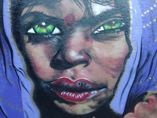 Girl with Green Eyes,  Leake Street, London, 2015