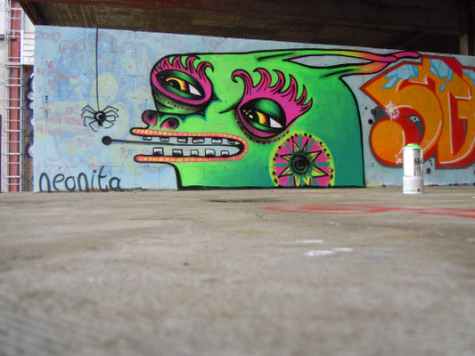 Green Rabbit, Teufelsberg Hill, Berlin, Germany, 2010