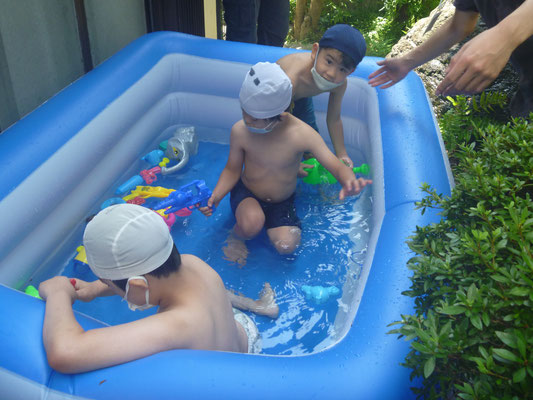 楽しい水遊び