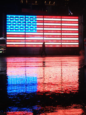USA Flag Time Square