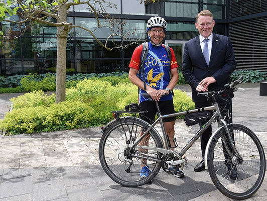 Hier mit Landtagspräsident Christian Carius