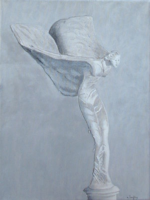 "Flying Lady" - acrylique - 30 x 40 cm