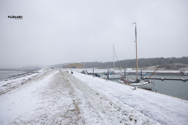 Winterse jachthaven van Vlieland, 30 januari 2026