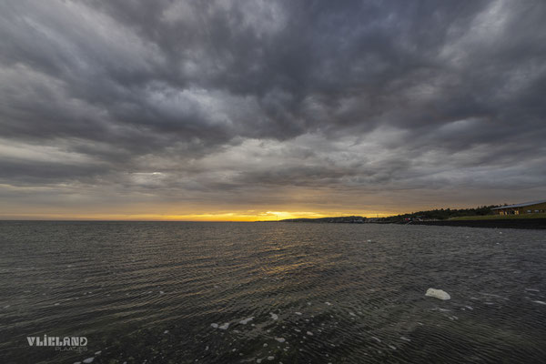 Bewolking tijdens zonsondergang, okt 20204