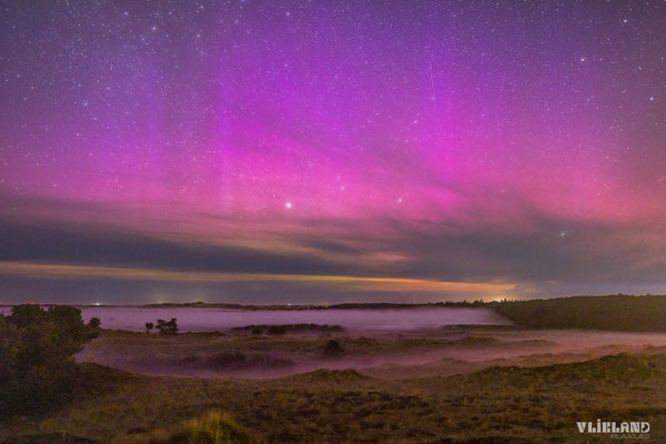 Kooisplek met Grondmist en Noorderlicht, 26 maart 2025