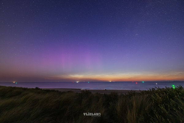 Subtiel Noorderlicht in combinatie met Zeevonk en Lichtende nachtwolken ! 3 juni 25 I