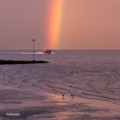 Reddingsboot met regenboog, 4 aug 2025