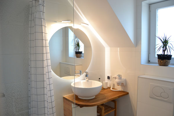 Badezimmer im Apartment