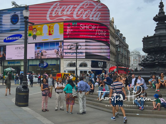 Piccadilly Circus in London 