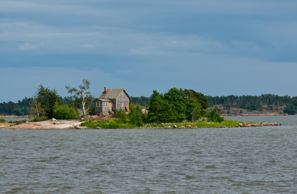 chärenlandschaft und Saunahütte in Helsinki