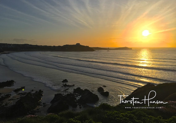 Sonnenuntergang in Newquay