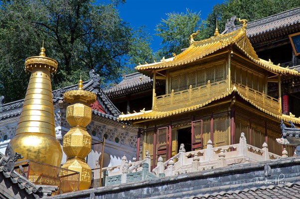 Nanshan Si Tempel - Wutai Shan „Fünf-Terrassen-Berg“ einer der heiligen Berge des Buddhismus
