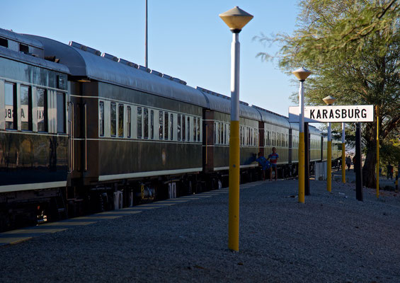 Mit dem African Explorer / Shongololo Train in Karasburg