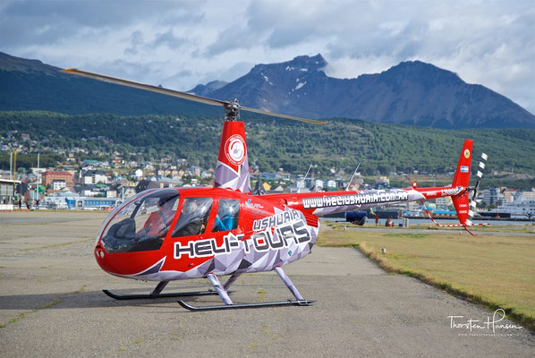 Mit dem Helikopter über den Beagle Kanal und die Anden 