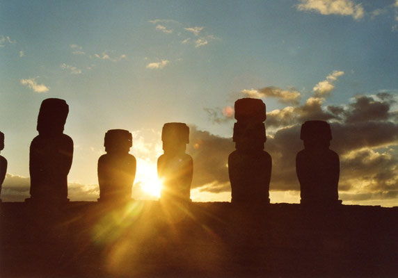 Moais am Ahu Tongariki