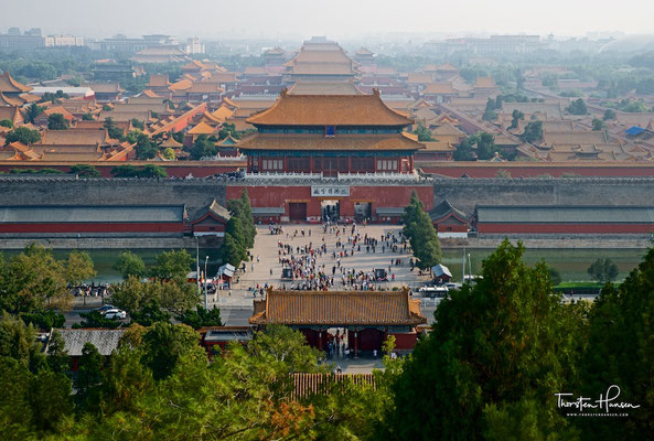 Die Verbotene Stadt vom Jingshan-Hügel aus