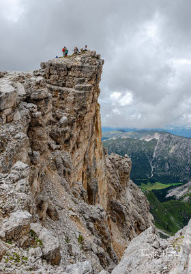 Gleich habe ich es geschafft. Der Gipfel des  Piz Duleda auf 2909 m ist erreicht