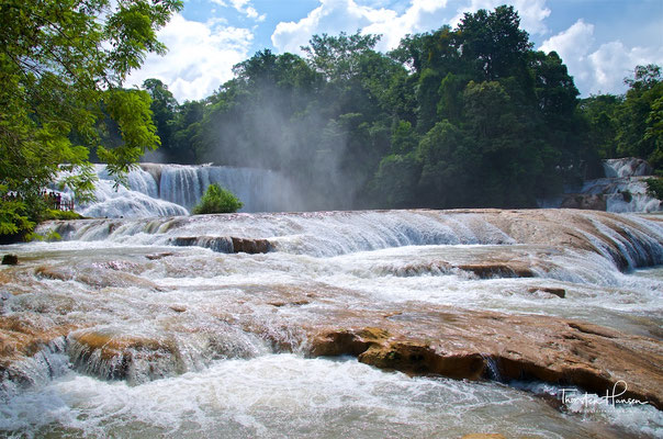 Die Cataratas de Agua Azul (Wasserfälle des blauen Wassers)