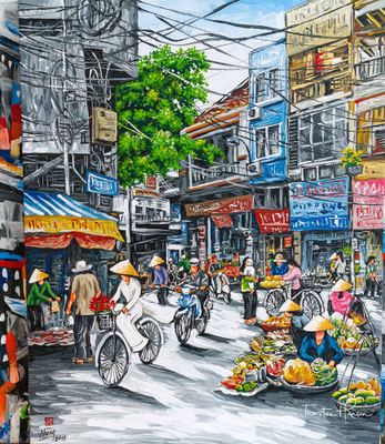 Strassenszene in Vietnam 