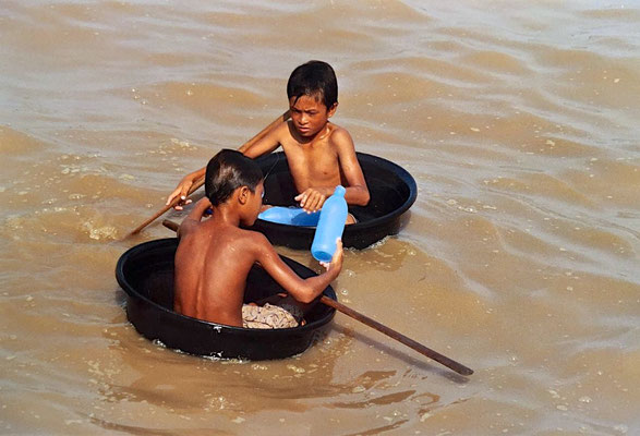 Ausflug über den Tonle Sap nach Kompong Plug