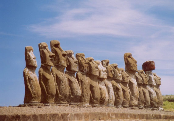 Moai´s auf der Osterinsel