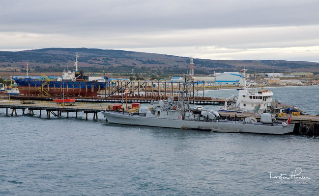 Ankunft im Hafen von Punta Arenas