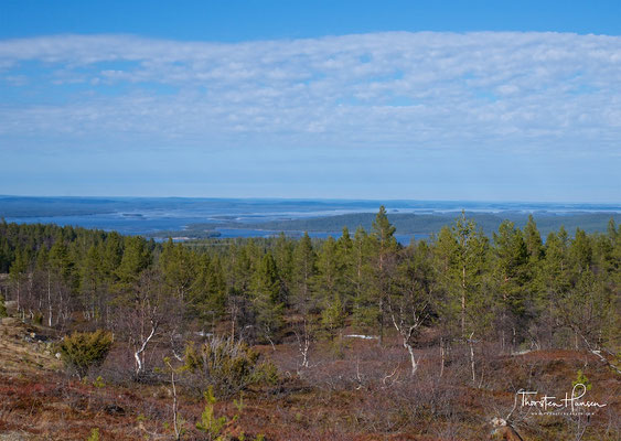 Blick auf den Imari See in Lappland