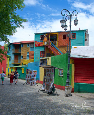 Die bunten Wellblechhäuser von La Boca