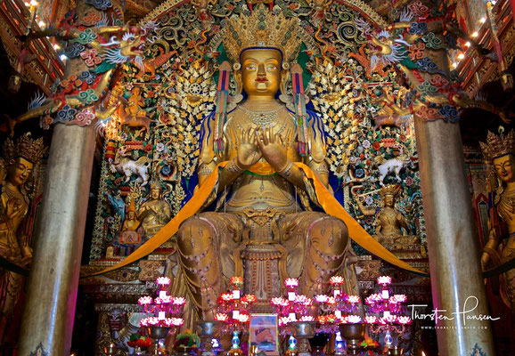 Wutong Kloster, eines der berühmtesten tibetischen Klöstern in China