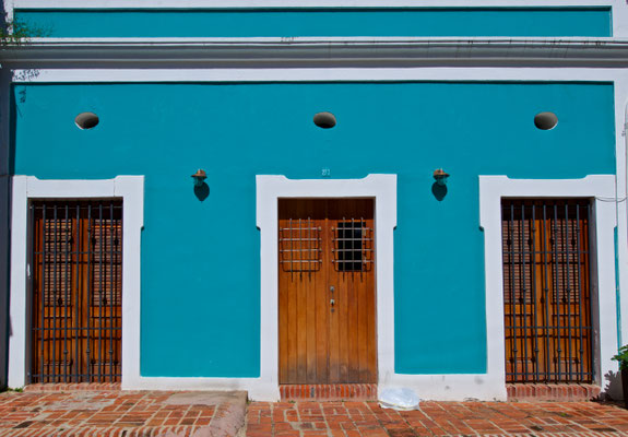 Bunte Häuser in der Altstadt von San Juan