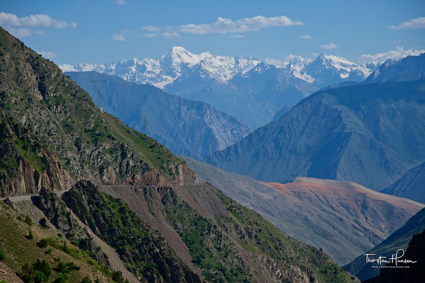 Blick über das Pamir Gebirge