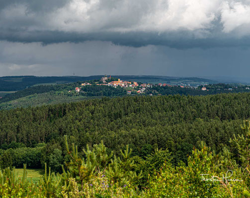 Blick auf den Ort Leuchtenberg