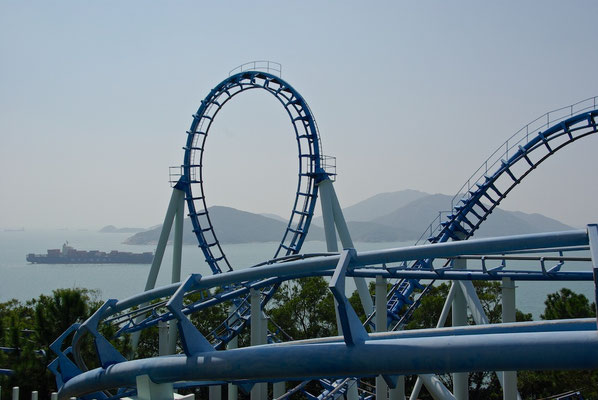 Rollercoaster im Ocean Park HK