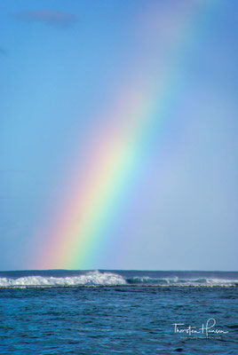 Regenbogen über dem Taufua Beach 