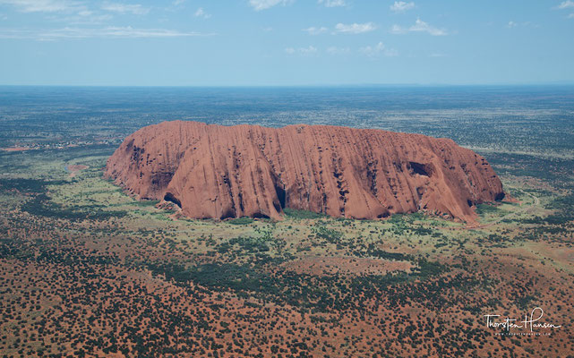 Der Uluru von oben