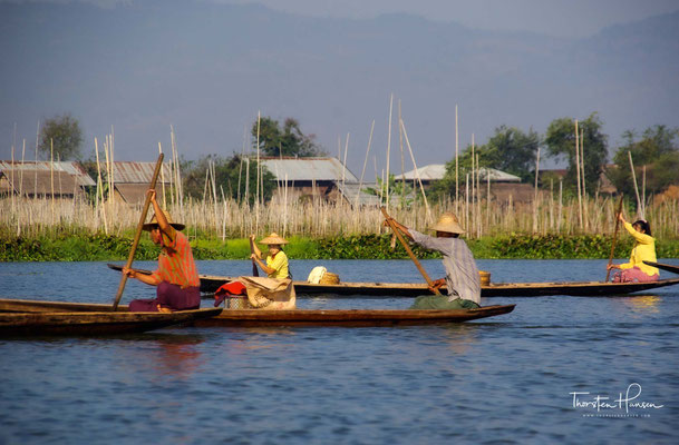 Das nutzen besonders die Fischer auf dem Inle-See.