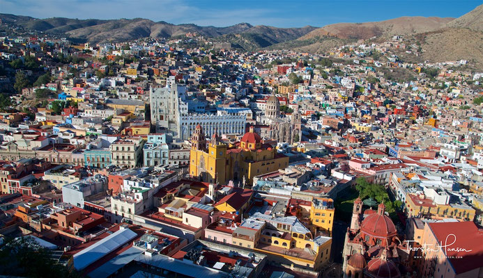 Universität und Kathedrale in Guanajuato