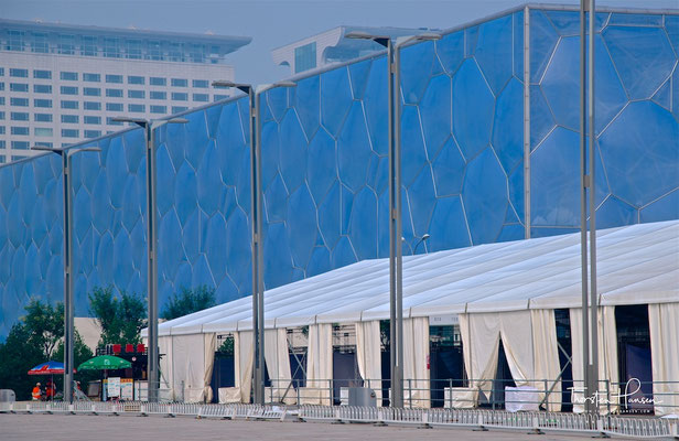 Nationales Schwimmzentrum („Wasserwürfel“) in Peking