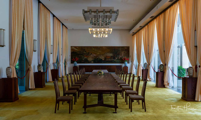 Der Bankettsaal innerhalb des Palastes