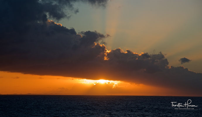 Sonnenuntergang über dem Atlantik