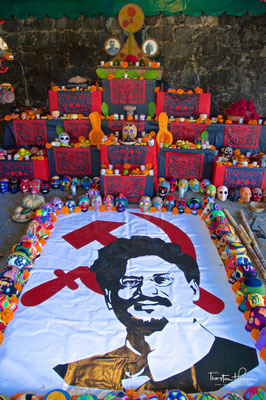 Das Haus, in dem Trotzki ermordet wurde in Coyoacán