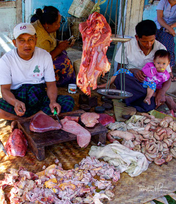 Marktreiben in Myanmar 
