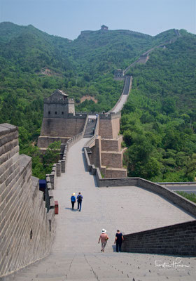 Panorama der chinesischen Mauer bei Mutianyu