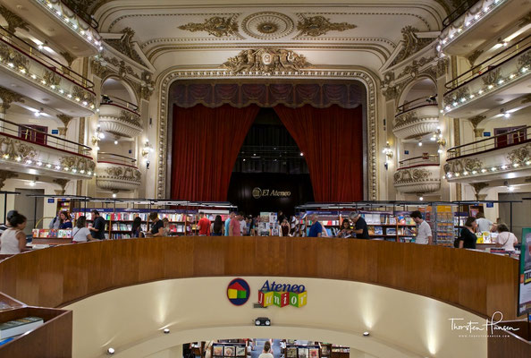 El Ateneo Grand Splendid, das ehemaliges Theater ist eine der bekanntesten Buchhandlungen in Buenos Aires