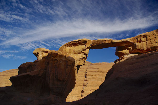 Wüstenlandschaft im Wadi Rum